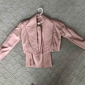 Pink Leather Suit